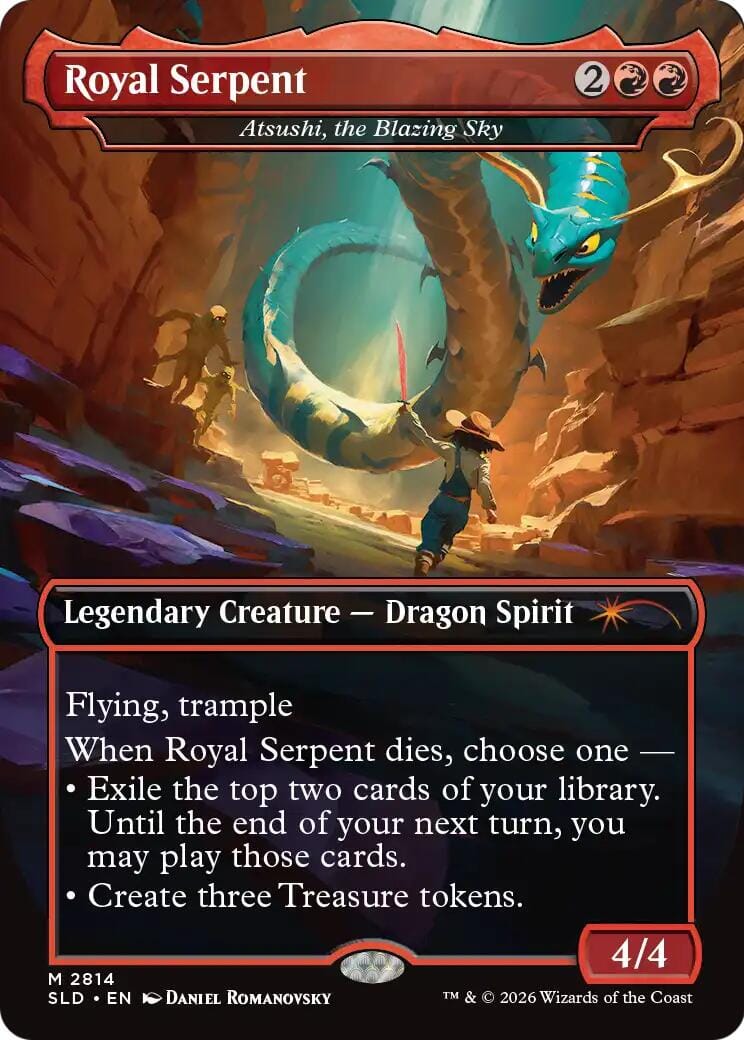 Royal Serpent - Atsushi, the Blazing Sky [Secret Lair Drop Series] MTG Single Magic: The Gathering  | Multizone: Comics And Games