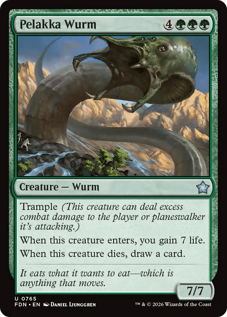 Pelakka Wurm (0765) [Foundations] MTG Single Magic: The Gathering  | Multizone: Comics And Games