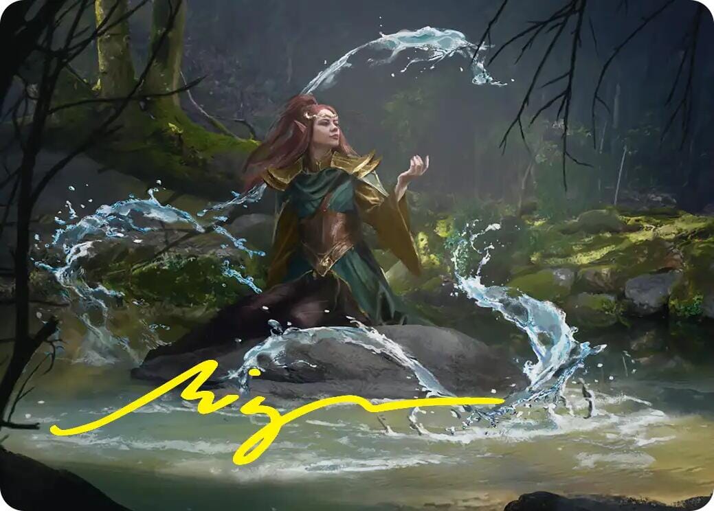 Mirkwood Meditator Art Card (Gold-Stamped Signature) [The Hobbit Art Series] MTG Single Magic: The Gathering  | Multizone: Comics And Games
