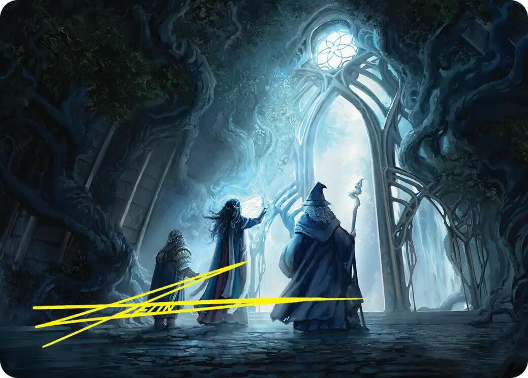 Uncover the Moon-Letters Art Card (Gold-Stamped Signature) [The Hobbit Art Series] | Multizone: Comics And Games