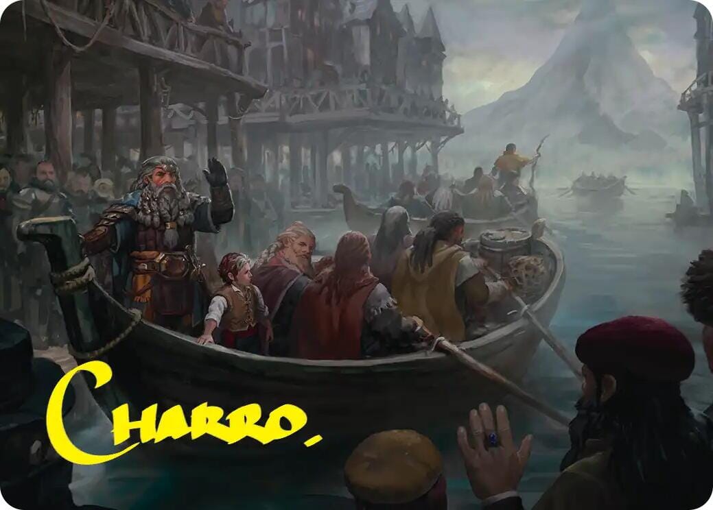 Uneasy Partings Art Card (Gold-Stamped Signature) [The Hobbit Art Series] MTG Single Magic: The Gathering  | Multizone: Comics And Games