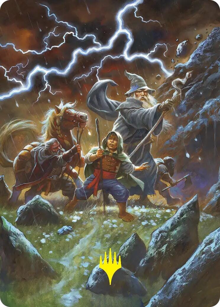 Call Forth the Tempest Art Card (Gold-Stamped) [The Hobbit Art Series] MTG Single Magic: The Gathering  | Multizone: Comics And Games