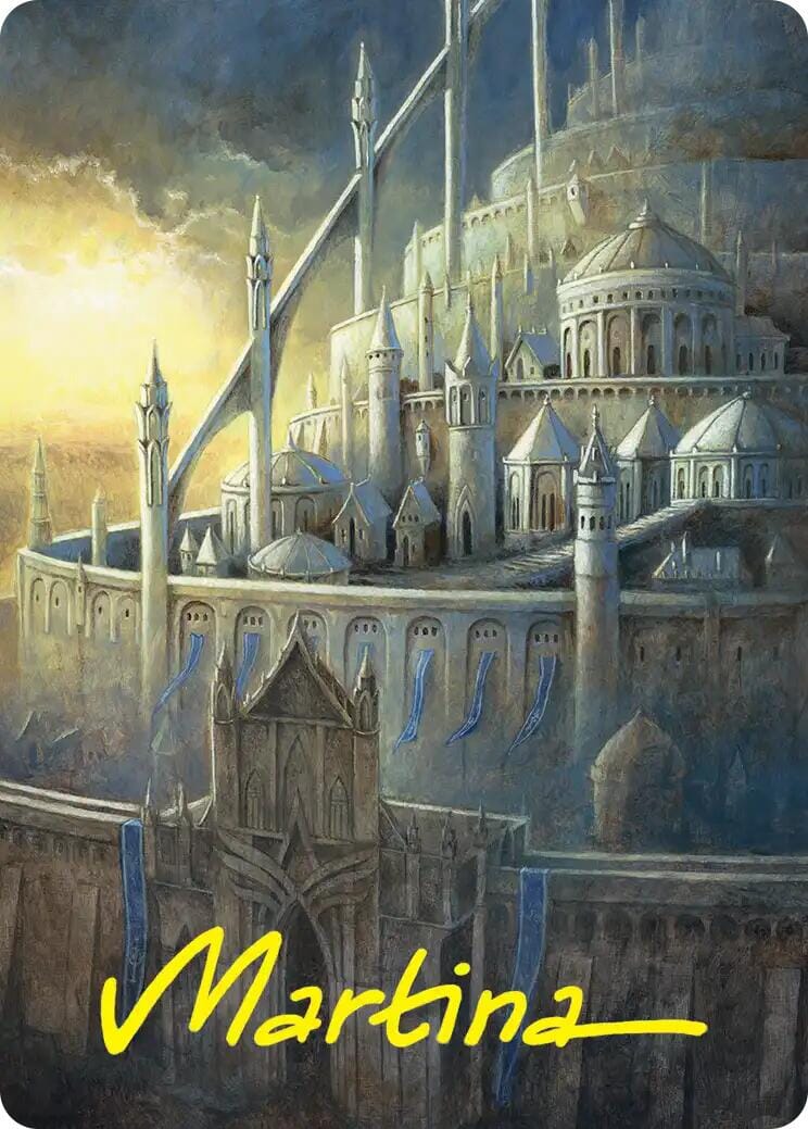 Minas Tirith Art Card (Gold-Stamped Signature) [The Hobbit Art Series] | Multizone: Comics And Games