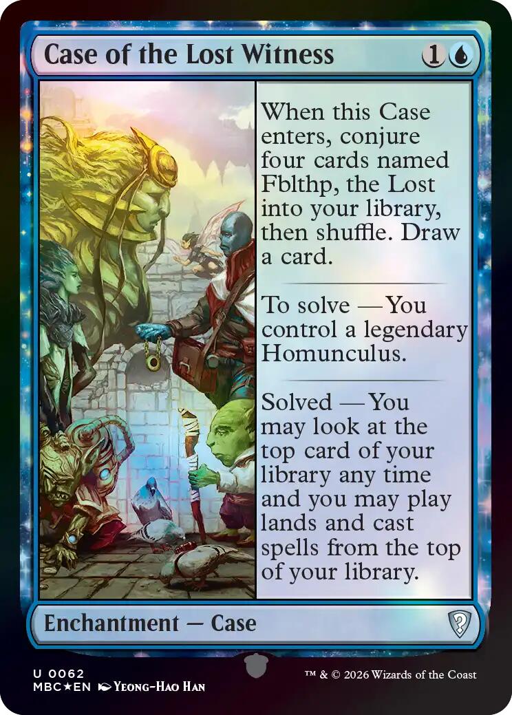 Case of the Lost Witness [Mystery Booster: Commander Edition] | Multizone: Comics And Games