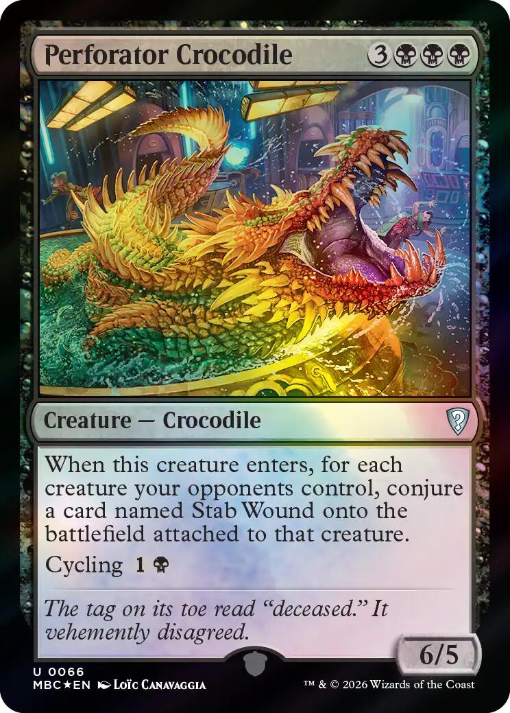 Perforator Crocodile [Mystery Booster: Commander Edition] | Multizone: Comics And Games