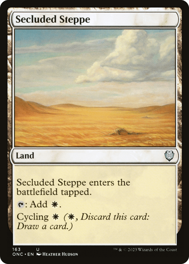 Secluded Steppe [Phyrexia: All Will Be One Commander] MTG Single Magic: The Gathering  | Multizone: Comics And Games