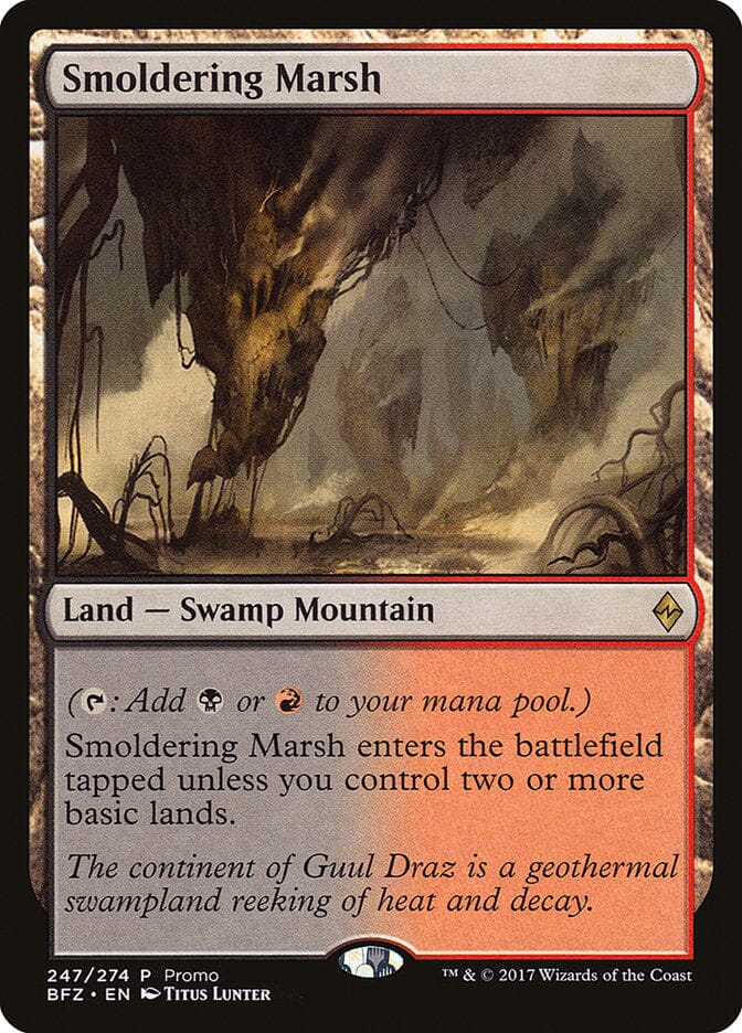 Smoldering Marsh (Promo) [Standard Showdown Promos] MTG Single Magic: The Gathering  | Multizone: Comics And Games