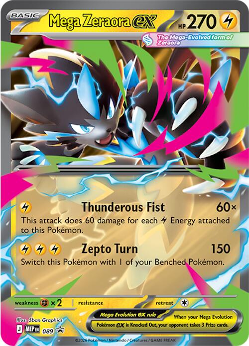 Mega Zeraora ex (089) [Mega Evolution Promo] | Multizone: Comics And Games