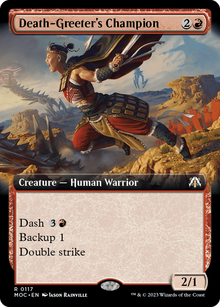 Death-Greeter's Champion (Extended Art) [March of the Machine Commander] MTG Single Magic: The Gathering  | Multizone: Comics And Games