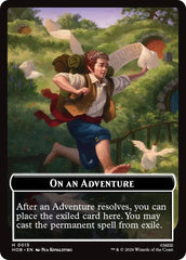 On an Adventure // Enduring Story Double Sided Token [The Hobbit Tokens] MTG Single Magic: The Gathering  | Multizone: Comics And Games