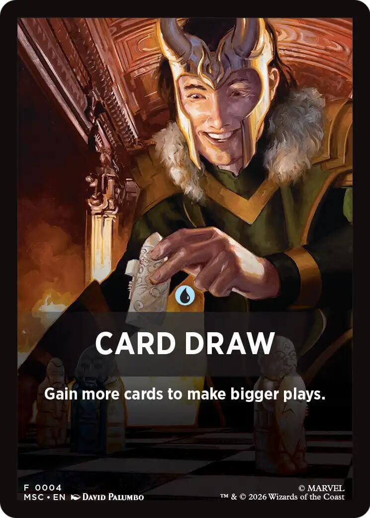 Card Draw Theme Card [Marvel Super Heroes Commander] MTG Single Magic: The Gathering  | Multizone: Comics And Games