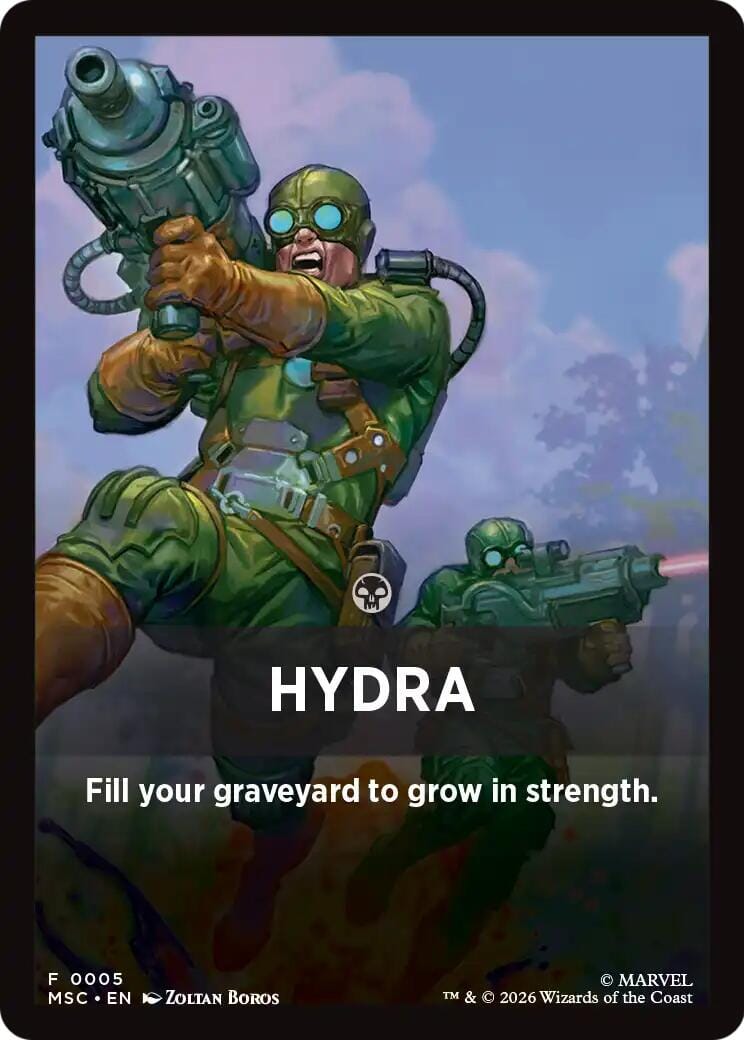 Hydra Theme Card (0005) [Marvel Super Heroes Commander] MTG Single Magic: The Gathering  | Multizone: Comics And Games
