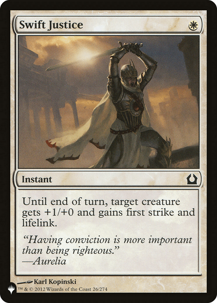 Swift Justice [The List] MTG Single Magic: The Gathering  | Multizone: Comics And Games