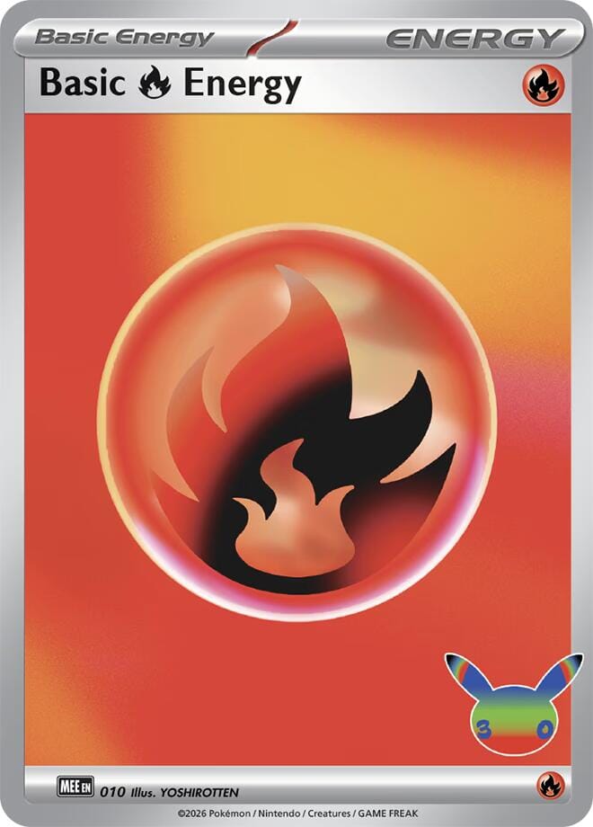 Basic Fire Energy (010) (30th Celebration) [Mega Evolution Energies] | Multizone: Comics And Games