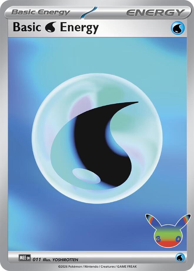 Basic Water Energy (011) (30th Celebration) [Mega Evolution Energies] | Multizone: Comics And Games