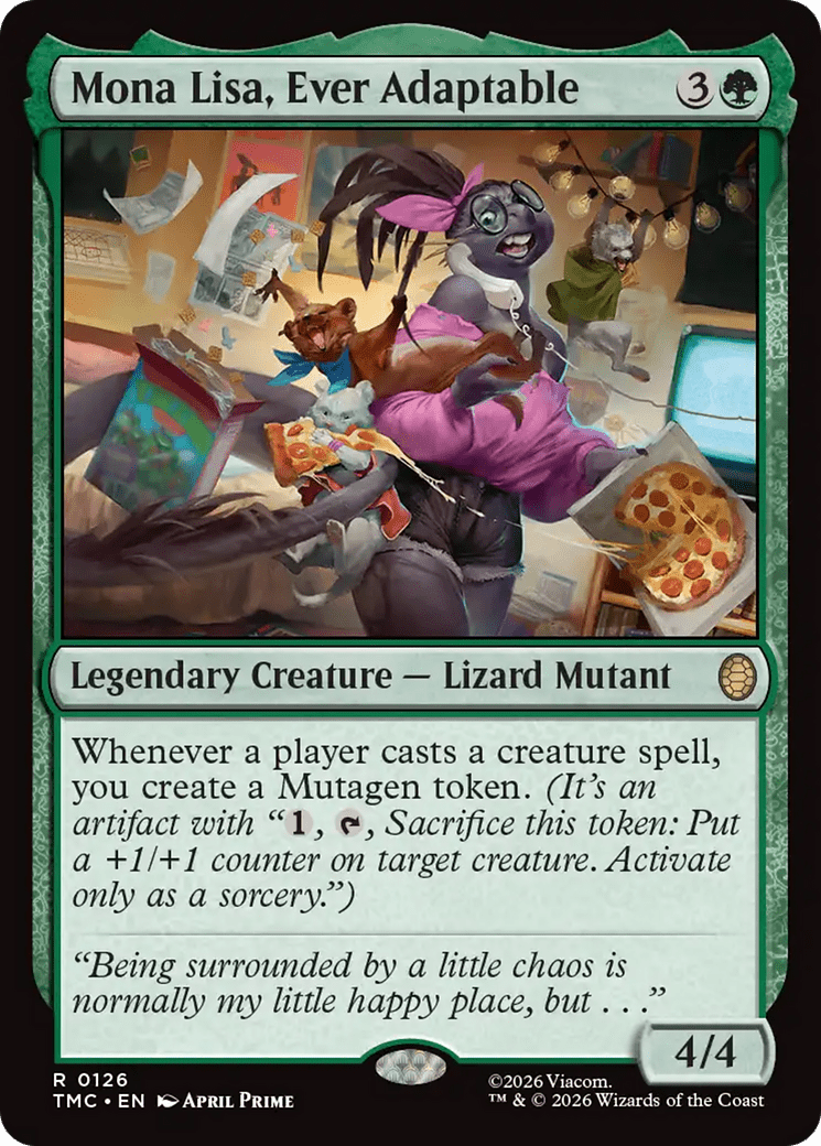 Mona Lisa, Ever Adaptable [Teenage Mutant Ninja Turtles Commander] MTG Single Magic: The Gathering  | Multizone: Comics And Games
