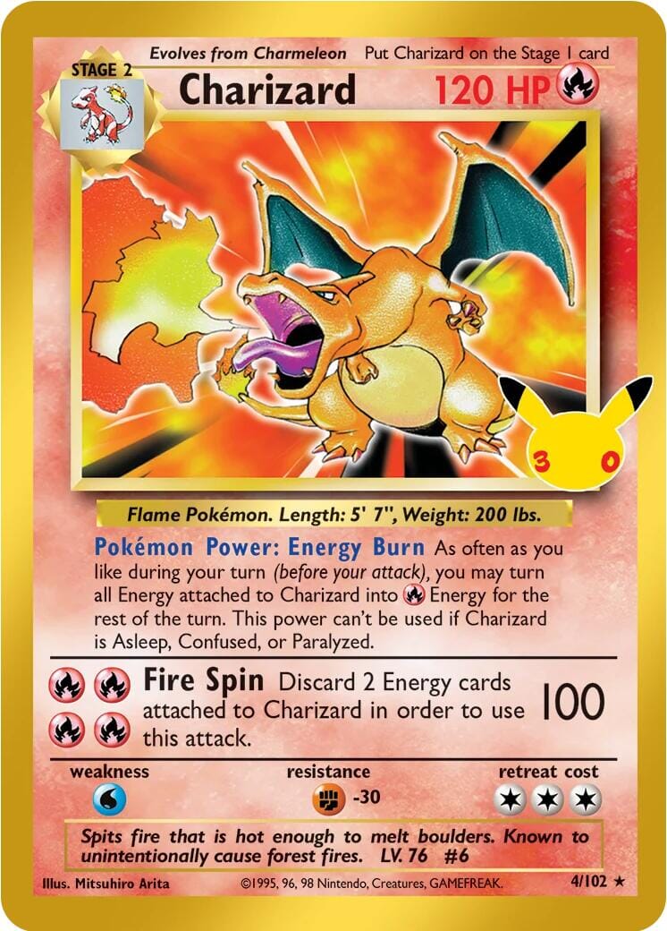 Charizard (4/102) [Mega Evolution: 30th Celebration Classic Collection] Pokemon Single Pokémon  | Multizone: Comics And Games