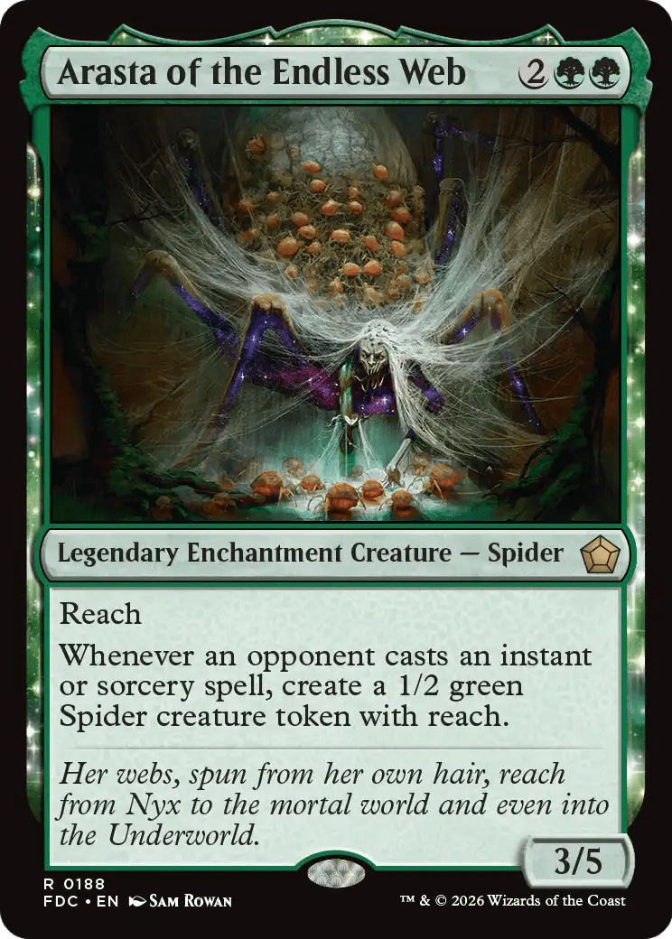 Arasta of the Endless Web [Foundations Commander] MTG Single Magic: The Gathering  | Multizone: Comics And Games