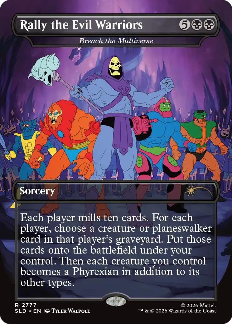 Rally the Evil Warriors - Breach the Multiverse [Secret Lair Drop Series] MTG Single Magic: The Gathering  | Multizone: Comics And Games