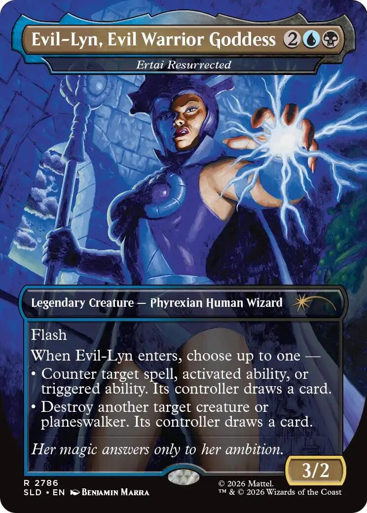 Evil-Lyn, Evil Warrior Goddess - Ertai Resurrected [Secret Lair Drop Series] MTG Single Magic: The Gathering  | Multizone: Comics And Games