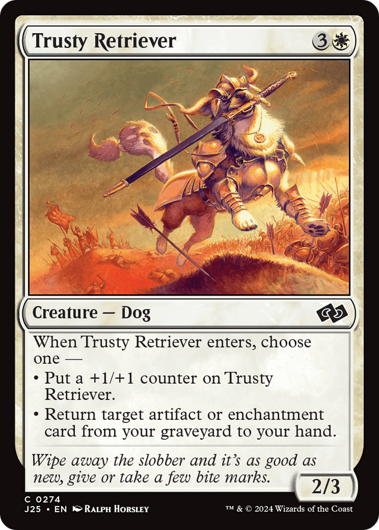 Trusty Retriever [Foundations Jumpstart] MTG Single Magic: The Gathering  | Multizone: Comics And Games