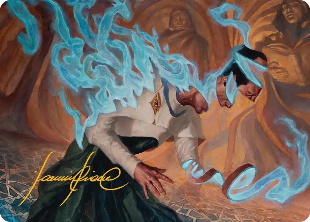 Unsummon Art Card (Gold-Stamped Signature) [Reality Fracture Art Series] MTG Single Magic: The Gathering  | Multizone: Comics And Games