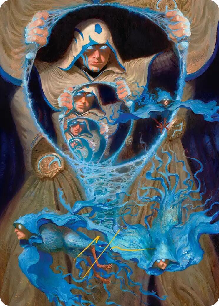 The Theorist, Jace Beleren Art Card (Gold-Stamped Signature) [Reality Fracture Art Series] MTG Single Magic: The Gathering  | Multizone: Comics And Games