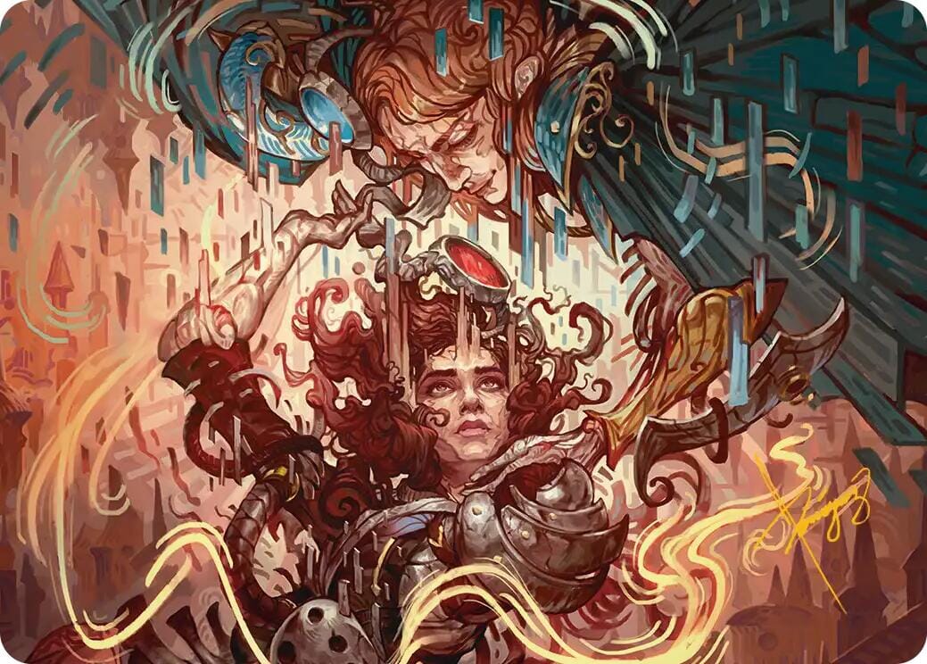 Identity Echo Art Card (Gold-Stamped Signature) [Reality Fracture Art Series] MTG Single Magic: The Gathering  | Multizone: Comics And Games