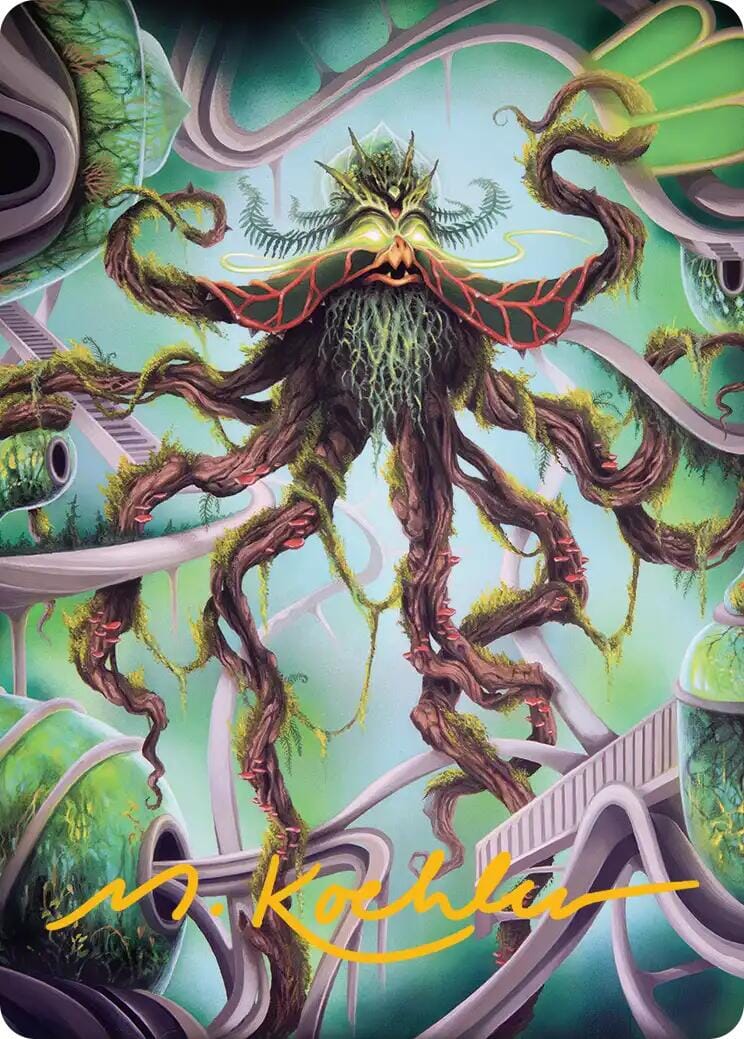 Verdant Kraken Art Card (Gold-Stamped Signature) [Reality Fracture Art Series] MTG Single Magic: The Gathering  | Multizone: Comics And Games