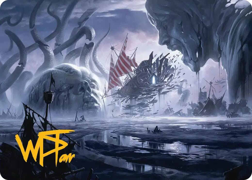 Shipwreck Marsh Art Card (Gold-Stamped Signature) [Reality Fracture Art Series] MTG Single Magic: The Gathering  | Multizone: Comics And Games