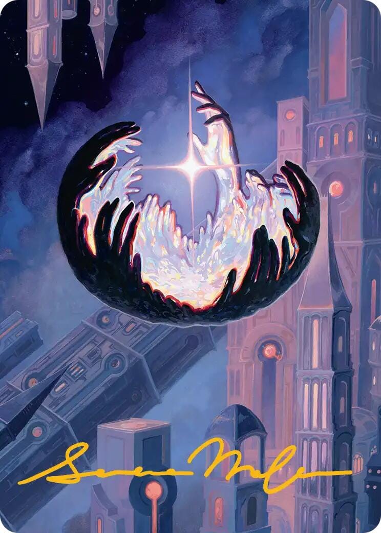 Hall of Echoes Art Card (Gold-Stamped Signature) [Reality Fracture Art Series] MTG Single Magic: The Gathering  | Multizone: Comics And Games