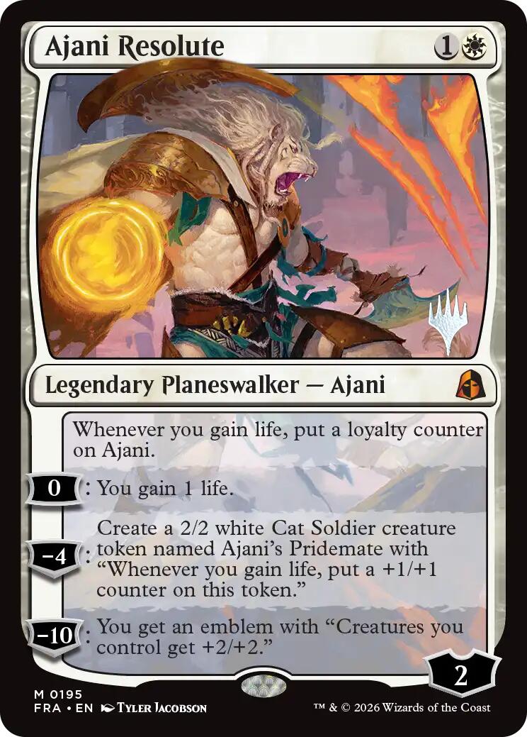 Ajani Resolute [Reality Fracture Promos] | Multizone: Comics And Games