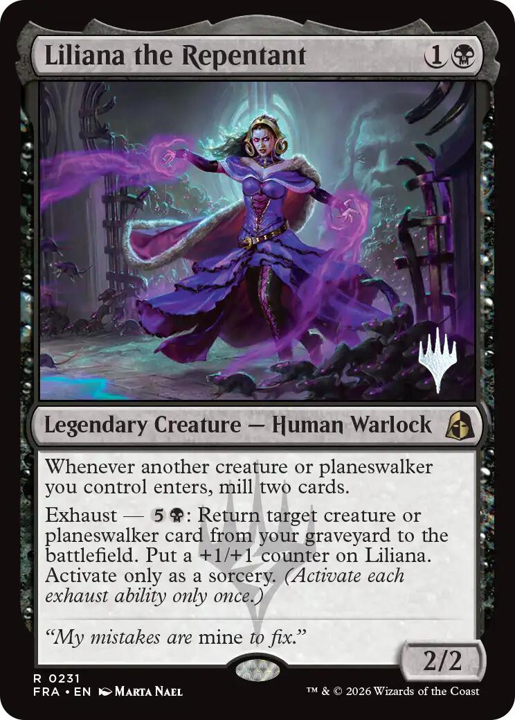 Liliana the Repentant [Reality Fracture Promos] | Multizone: Comics And Games