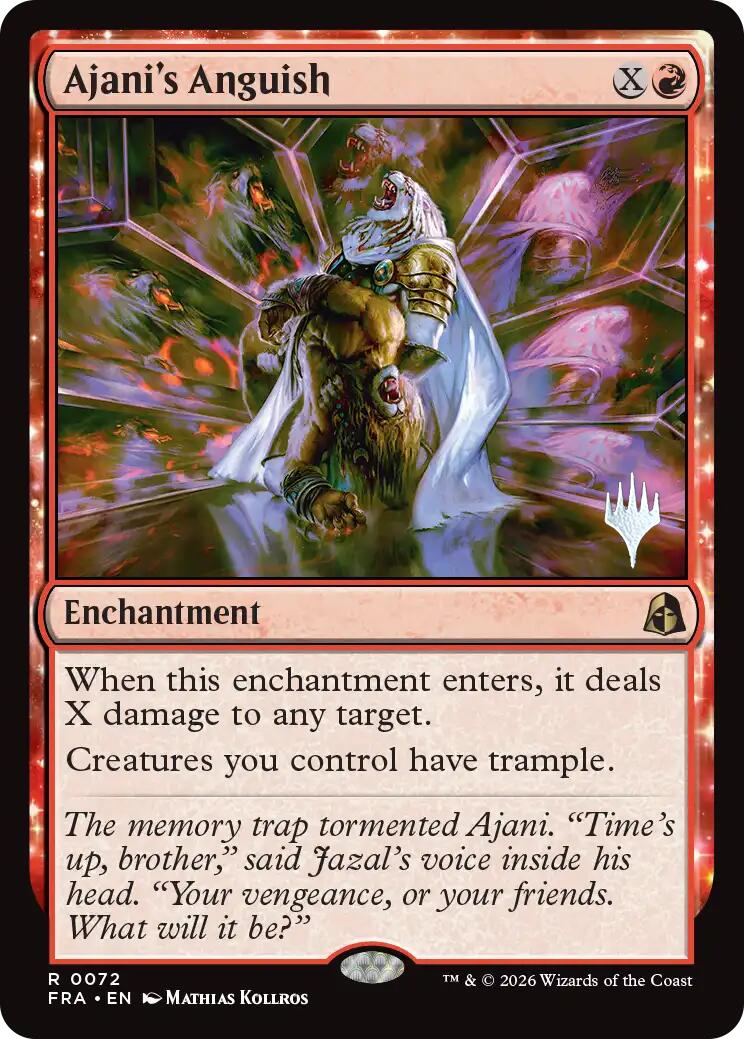Ajani's Anguish [Reality Fracture Promos] | Multizone: Comics And Games