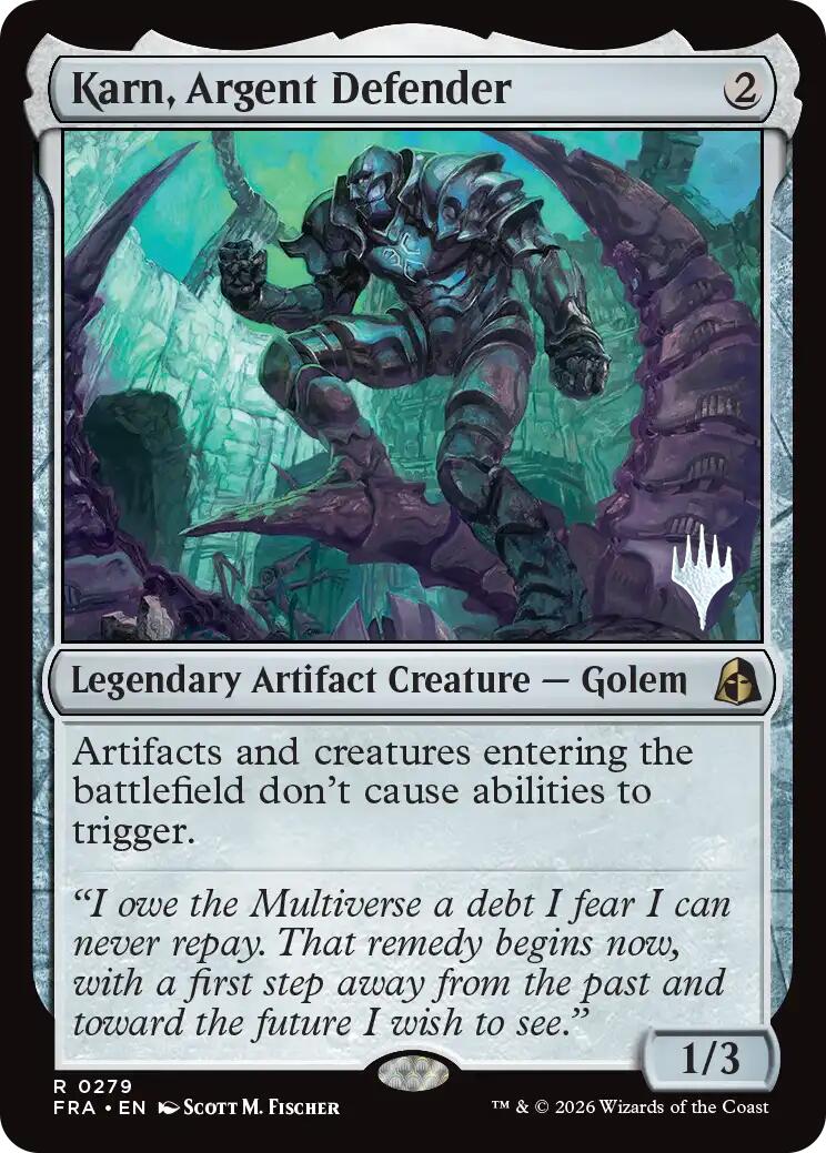 Karn, Argent Defender [Reality Fracture Promos] MTG Single Magic: The Gathering  | Multizone: Comics And Games