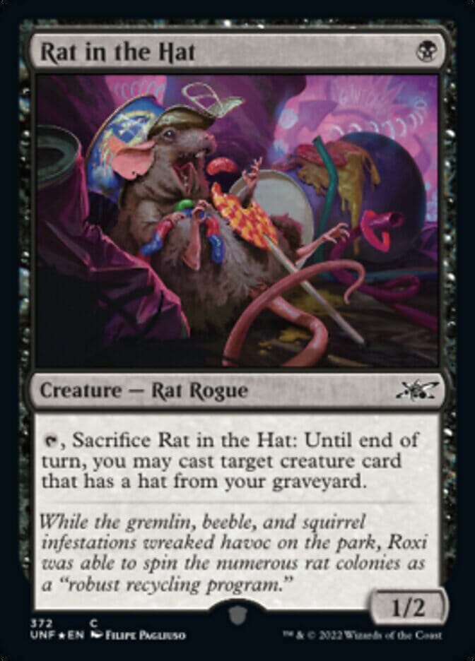 Rat in the Hat (Galaxy Foil) [Unfinity] MTG Single Magic: The Gathering  | Multizone: Comics And Games