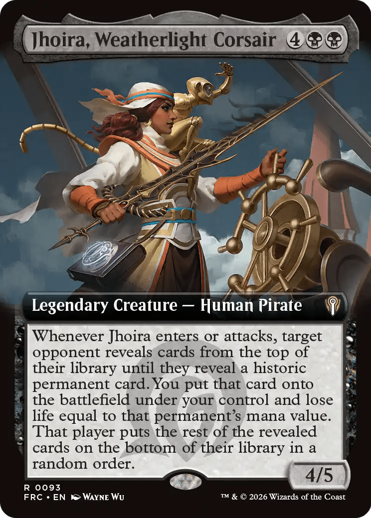 Jhoira, Weatherlight Corsair (Extended Art) [Reality Fracture Commander] MTG Single Magic: The Gathering  | Multizone: Comics And Games