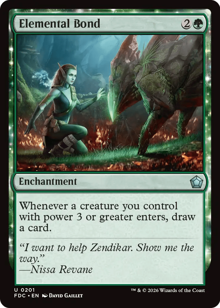 Elemental Bond [Foundations Commander] MTG Single Magic: The Gathering  | Multizone: Comics And Games