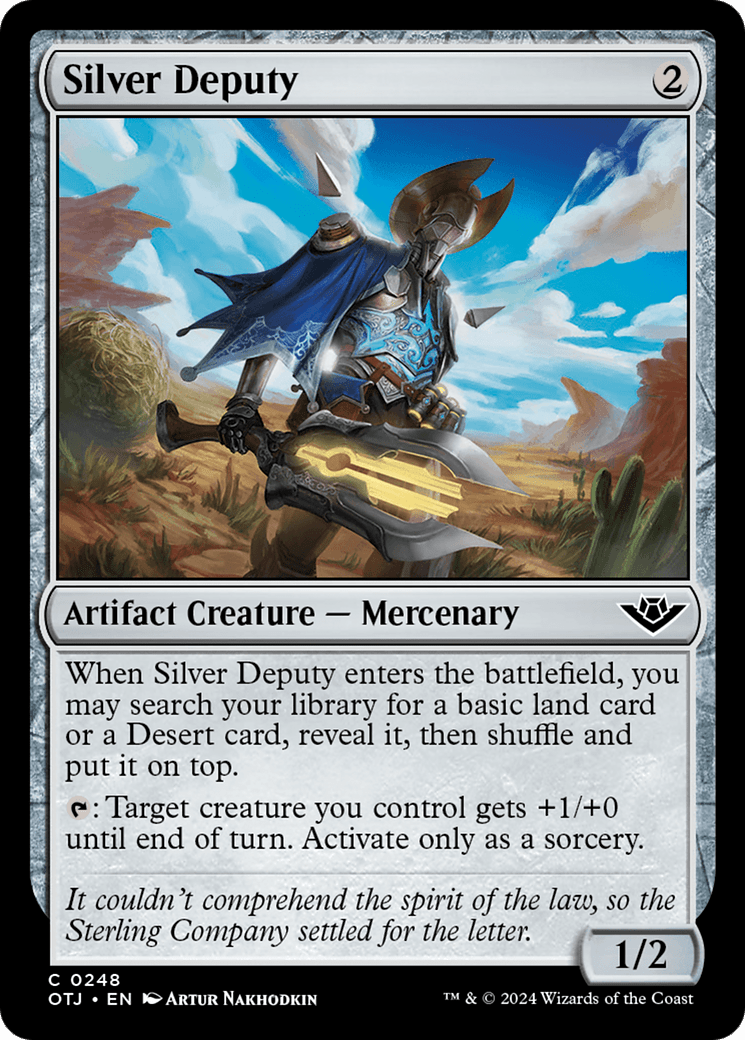 Silver Deputy [Outlaws of Thunder Junction] MTG Single Magic: The Gathering  | Multizone: Comics And Games