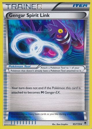 Gengar Spirit Link (95/119) (Alternate Holo GameStop Exclusive) [XY: Phantom Forces] Pokemon Single Pokémon  | Multizone: Comics And Games