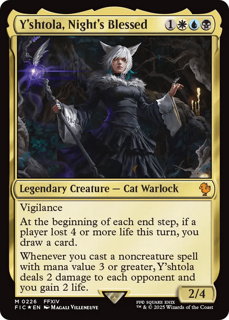 Y'shtola, Night's Blessed (Surge Foil) [FINAL FANTASY Commander] MTG Single Magic: The Gathering  | Multizone: Comics And Games