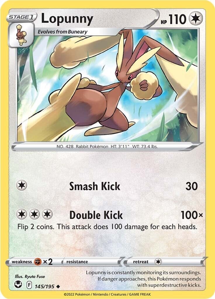 Lopunny (145/195) [Sword & Shield: Silver Tempest] Pokemon Single Pokémon  | Multizone: Comics And Games