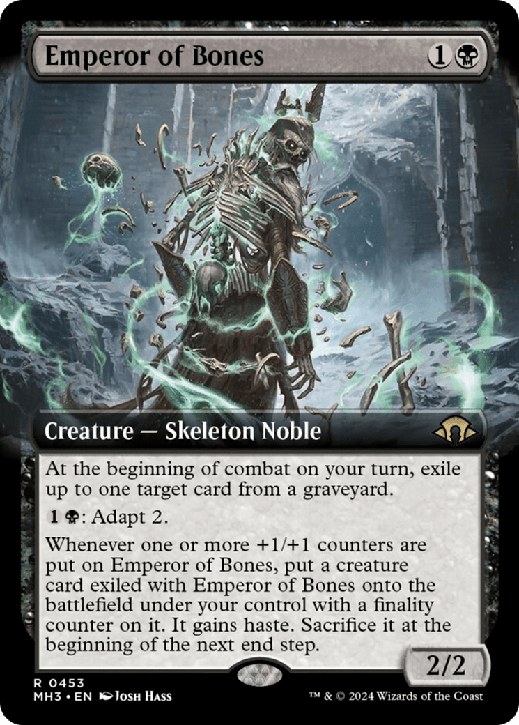 Emperor of Bones (Extended Art) [Modern Horizons 3] MTG Single Magic: The Gathering  | Multizone: Comics And Games