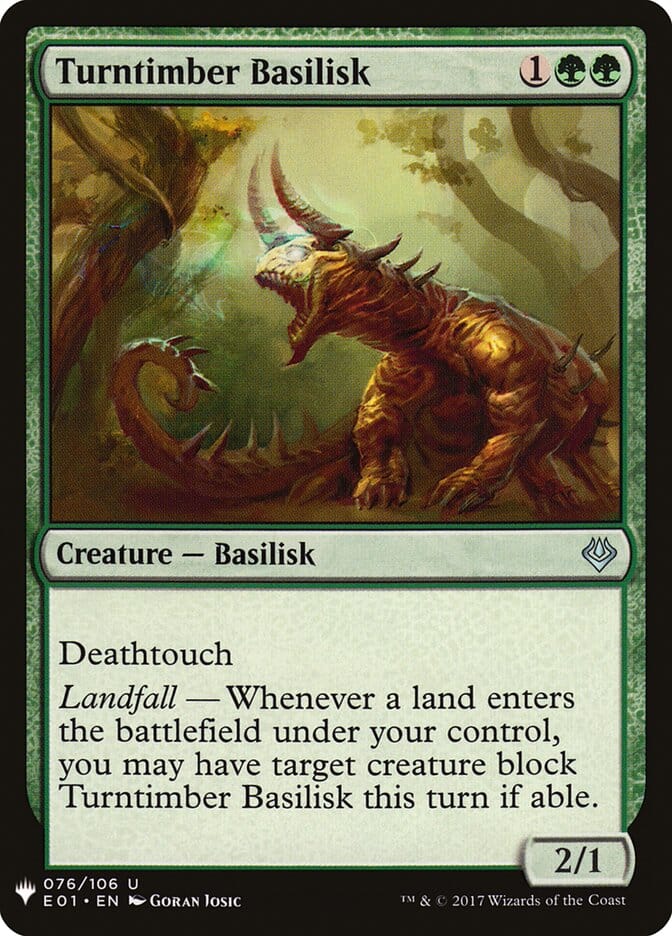 Turntimber Basilisk [Mystery Booster] MTG Single Magic: The Gathering  | Multizone: Comics And Games