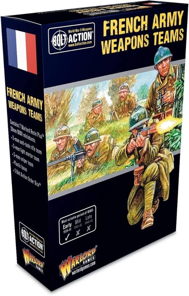 Bolt Action: French Army Weapons Team Miniatures Warlord Games  | Multizone: Comics And Games
