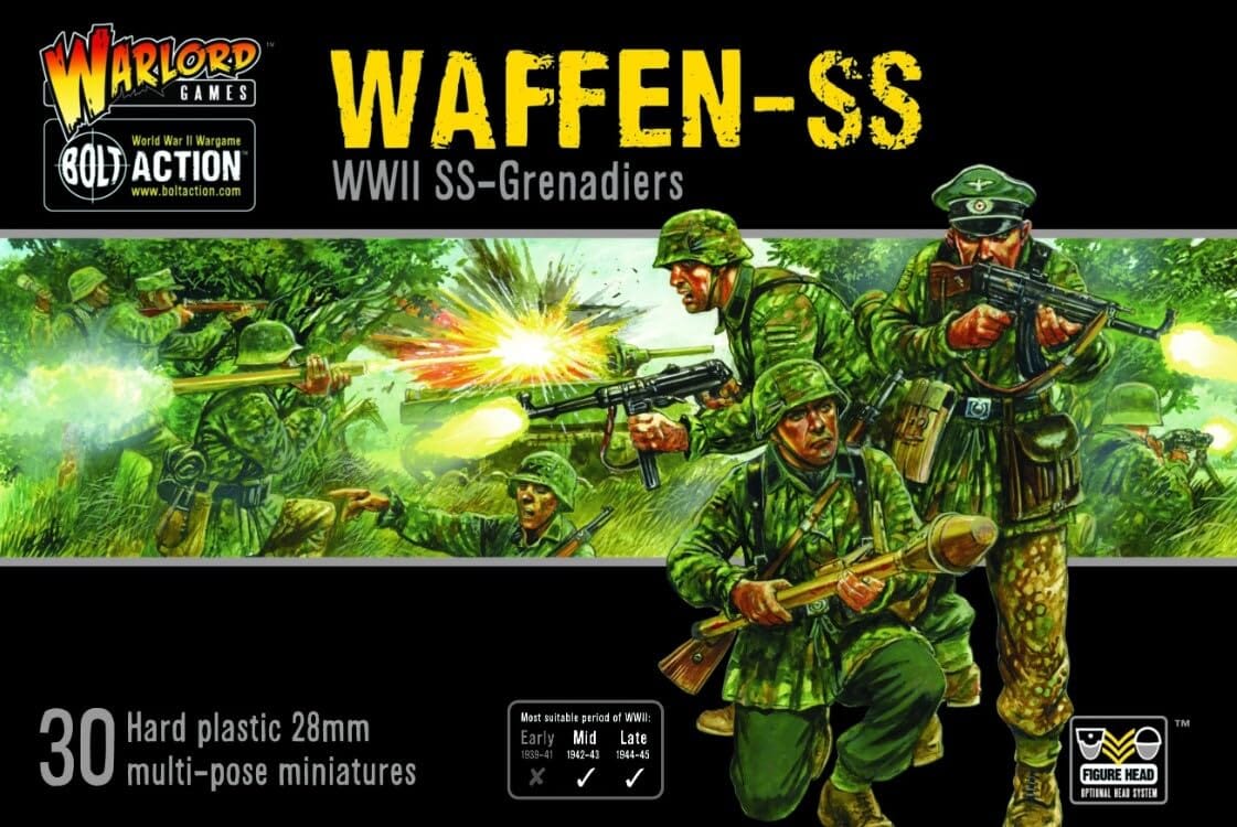 Bolt Action: Waffen-SS (30 plastic) Miniature Game Warlord Games  | Multizone: Comics And Games
