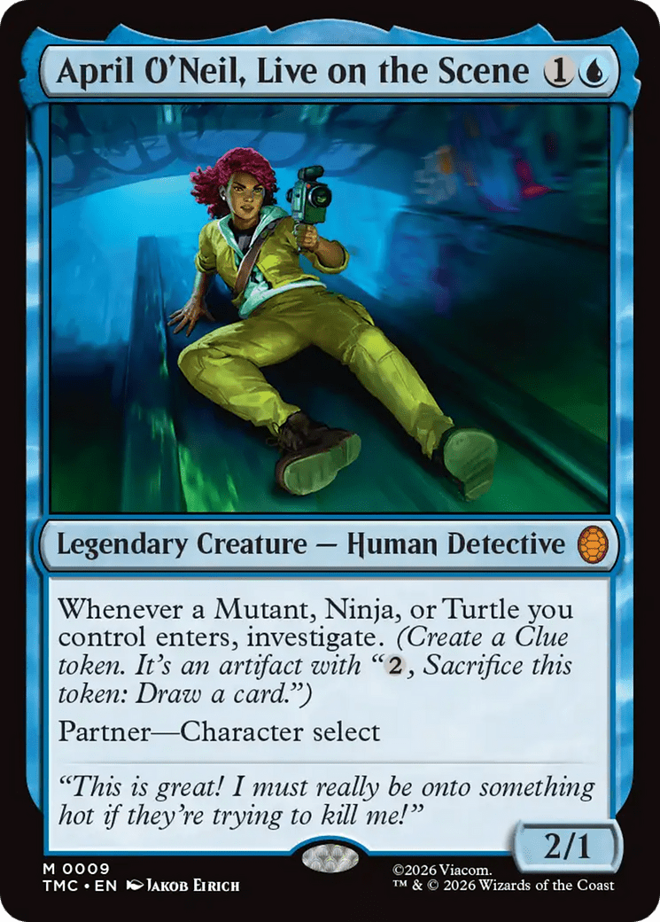 April O'Neil, Live on the Scene [Teenage Mutant Ninja Turtles Commander] MTG Single Magic: The Gathering  | Multizone: Comics And Games