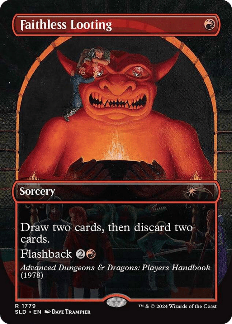 Faithless Looting [Secret Lair Drop Series] MTG Single Magic: The Gathering  | Multizone: Comics And Games