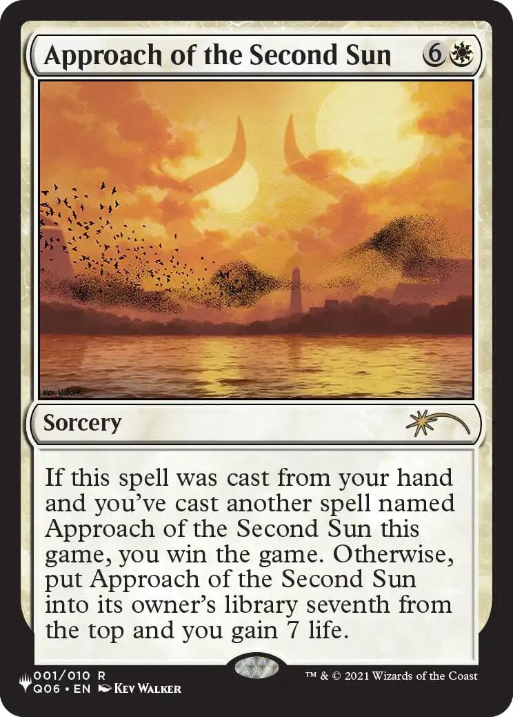 Approach of the Second Sun (Q06) [The List] MTG Single Magic: The Gathering  | Multizone: Comics And Games