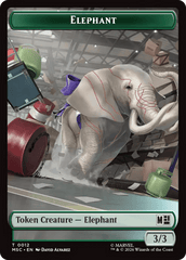 Angel // Elephant Double-Sided Token [Marvel Super Heroes Commander Tokens] MTG Single Magic: The Gathering  | Multizone: Comics And Games